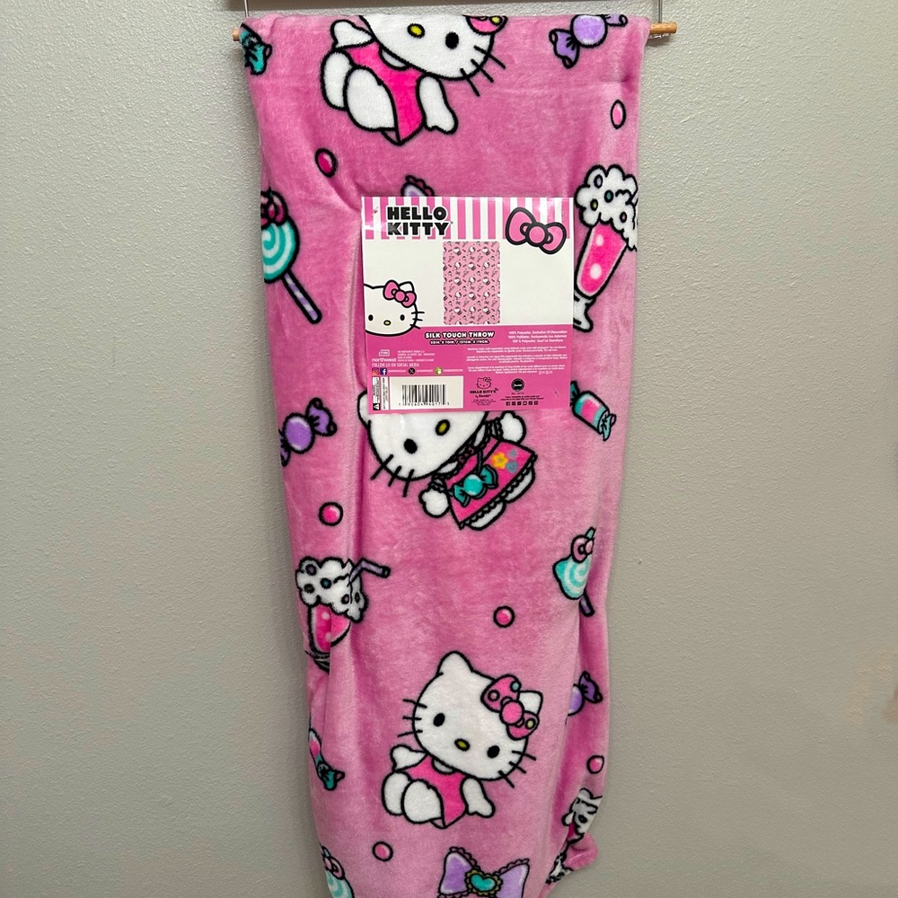 Hello Kitty Pink Candy Blanket